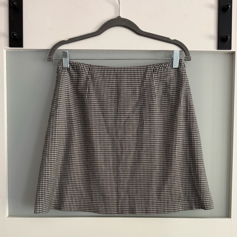 Vintage Y2K Express Houndstooth Skirt Size